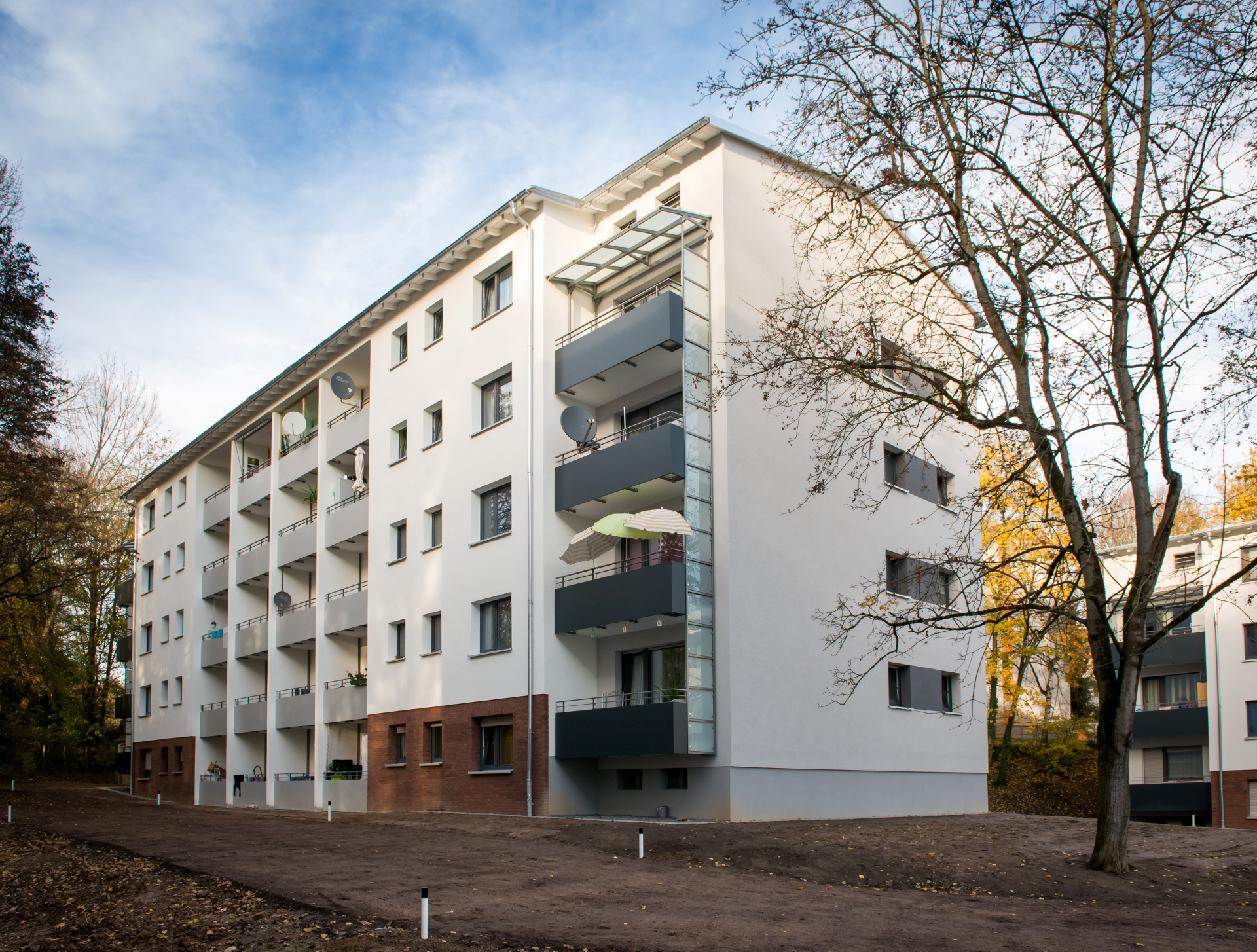 Modernisiertes Gebäude