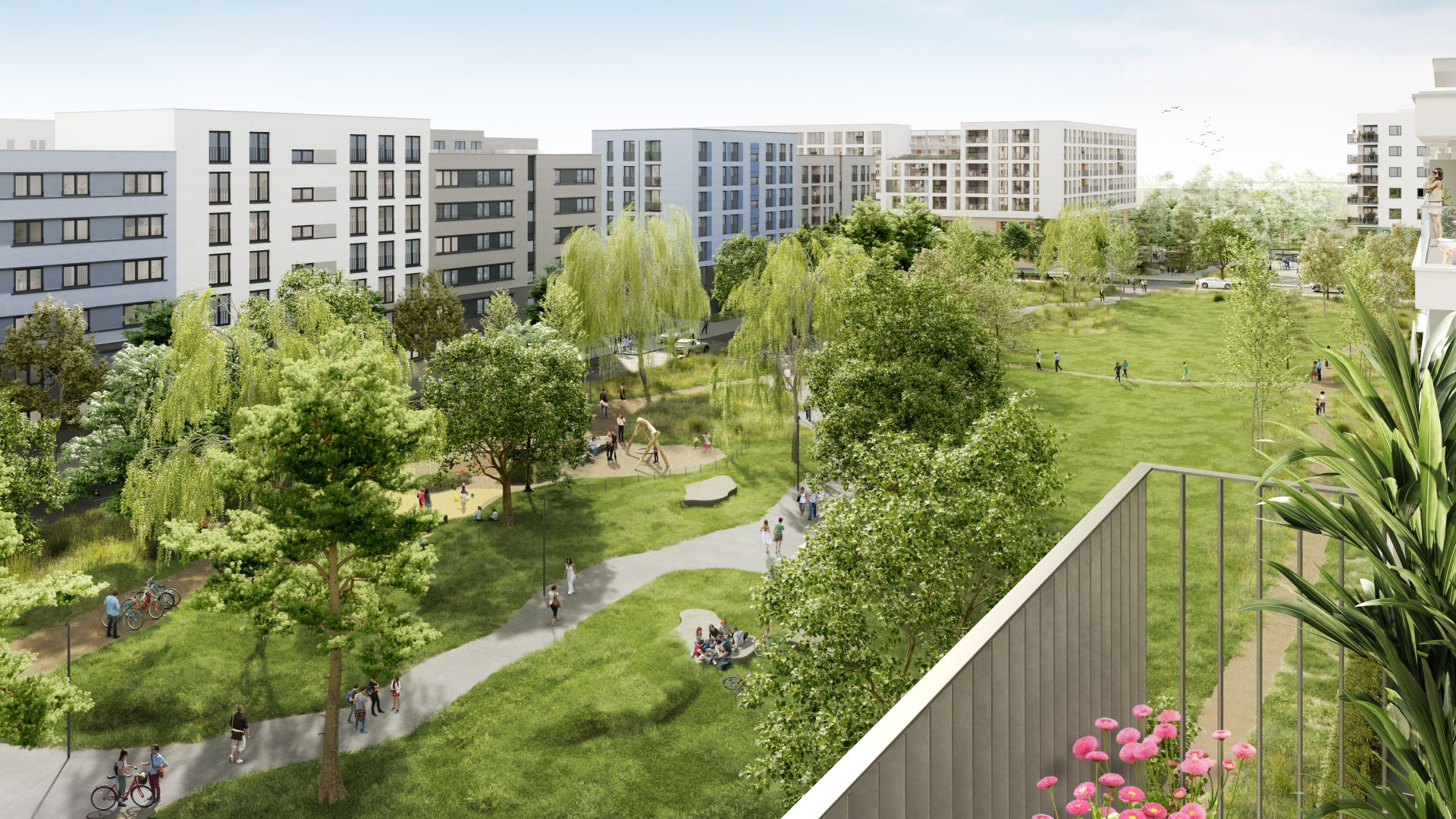 Visualisierung Schönhof-Viertel in Frankfurt am Main