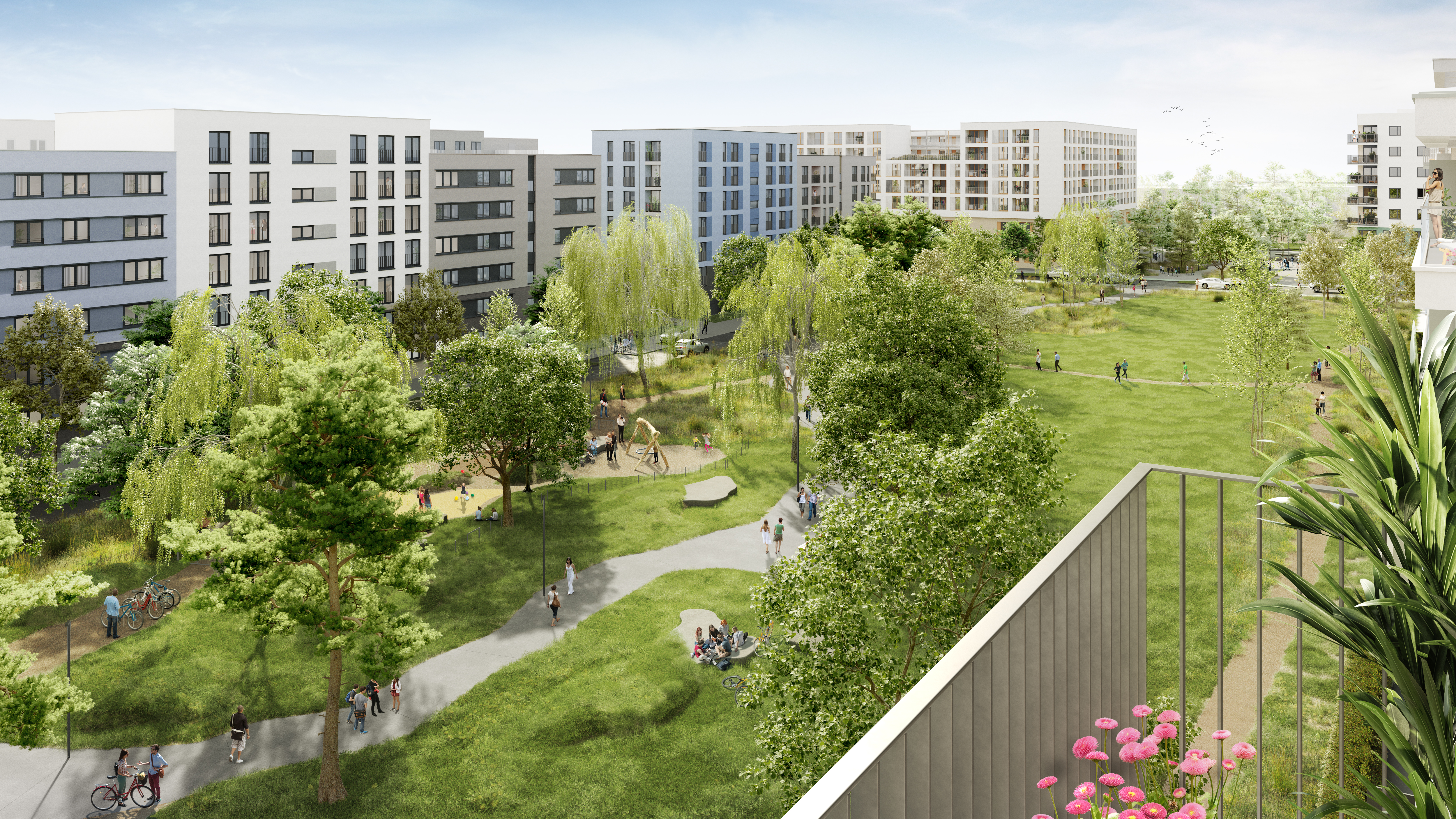 Visualisierung Schönhof-Viertel