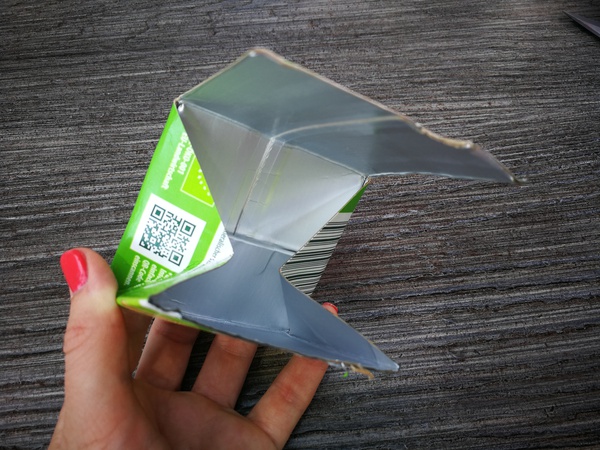Taschengeldbörse aus Getränkeverpackung basteln.