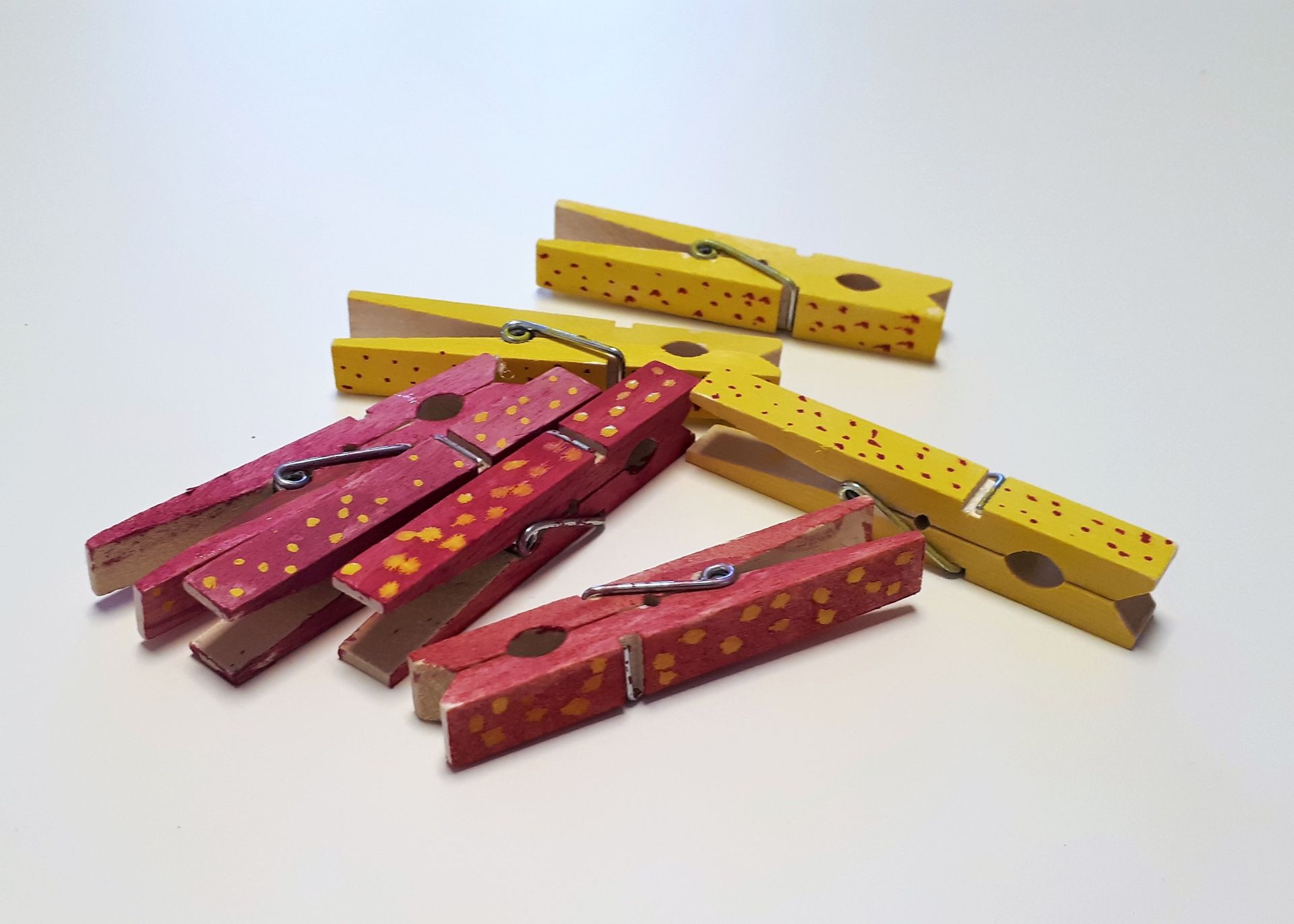 Bunte Wäscheklammern