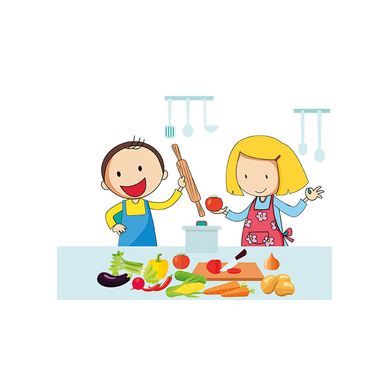 Max und Alina von der Power Bande kochen gesundes Essen.