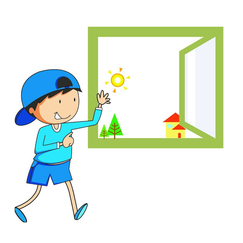 Cenk von der Power Bande steht vor dem offenen Fenster.