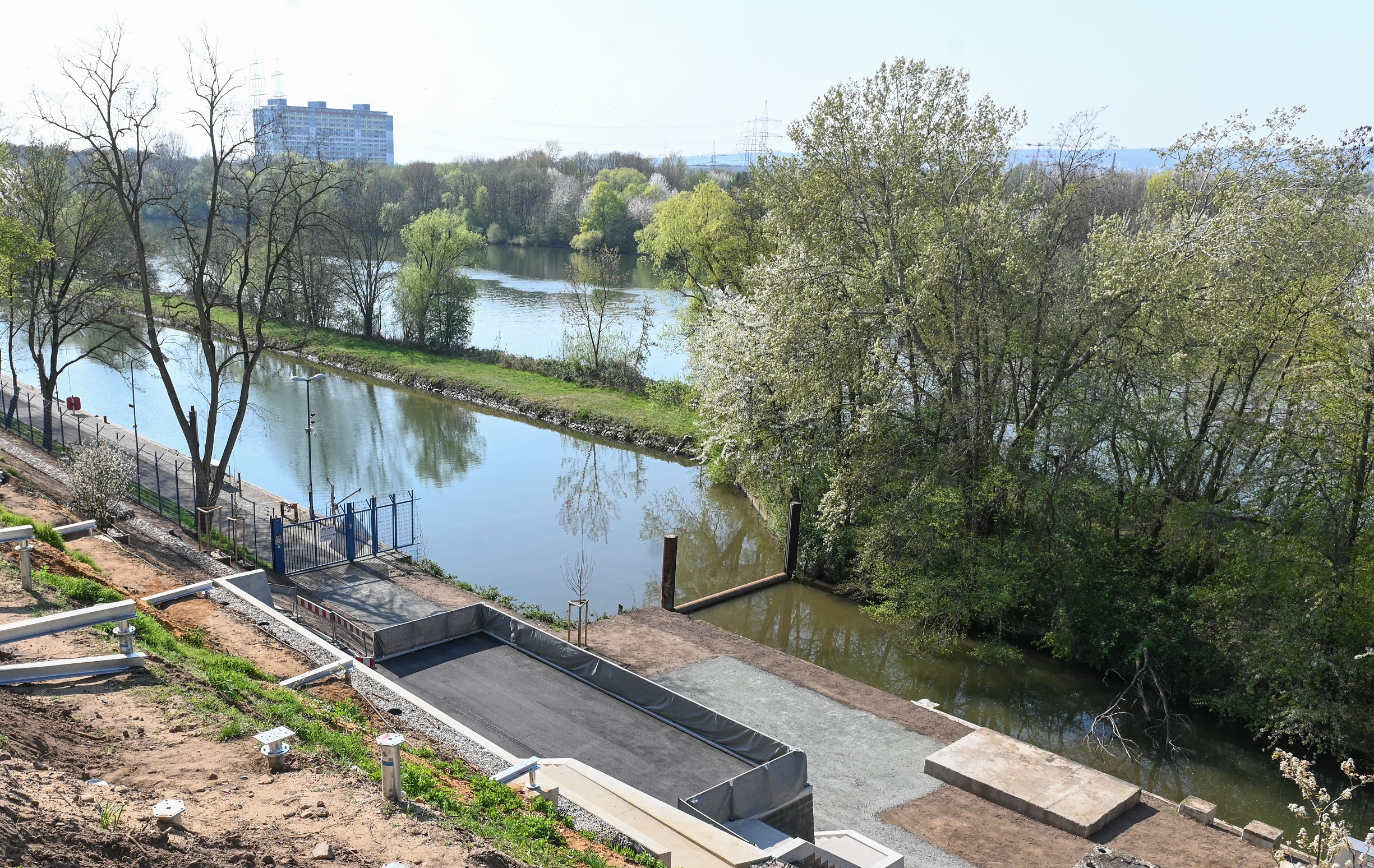 Blick auf die Bastion in Kelsterbach. Foto: Marc Strohfeldt