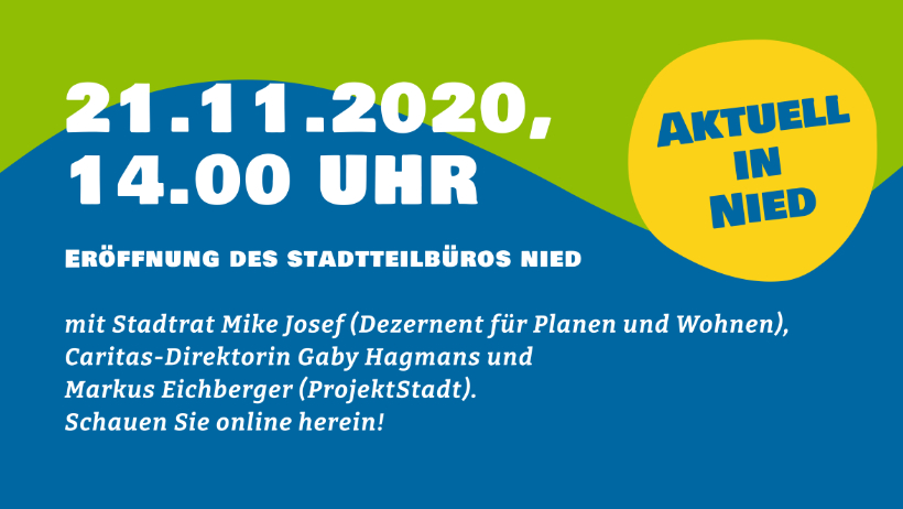 Plakat Eröffnung Stadtteilbüro