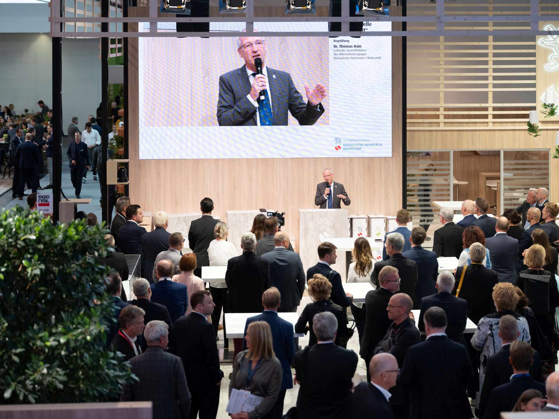 NHW-Messestand auf der Expo Real. Foto:NHW/Vorjohann