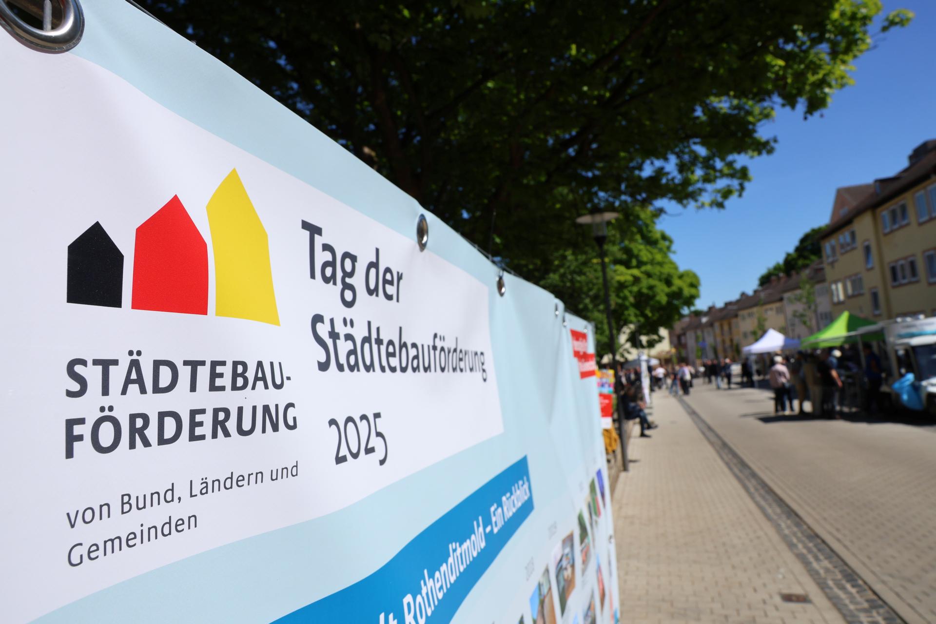 Banner mit Logo und Aufschrift Tag der Städtebauförderung