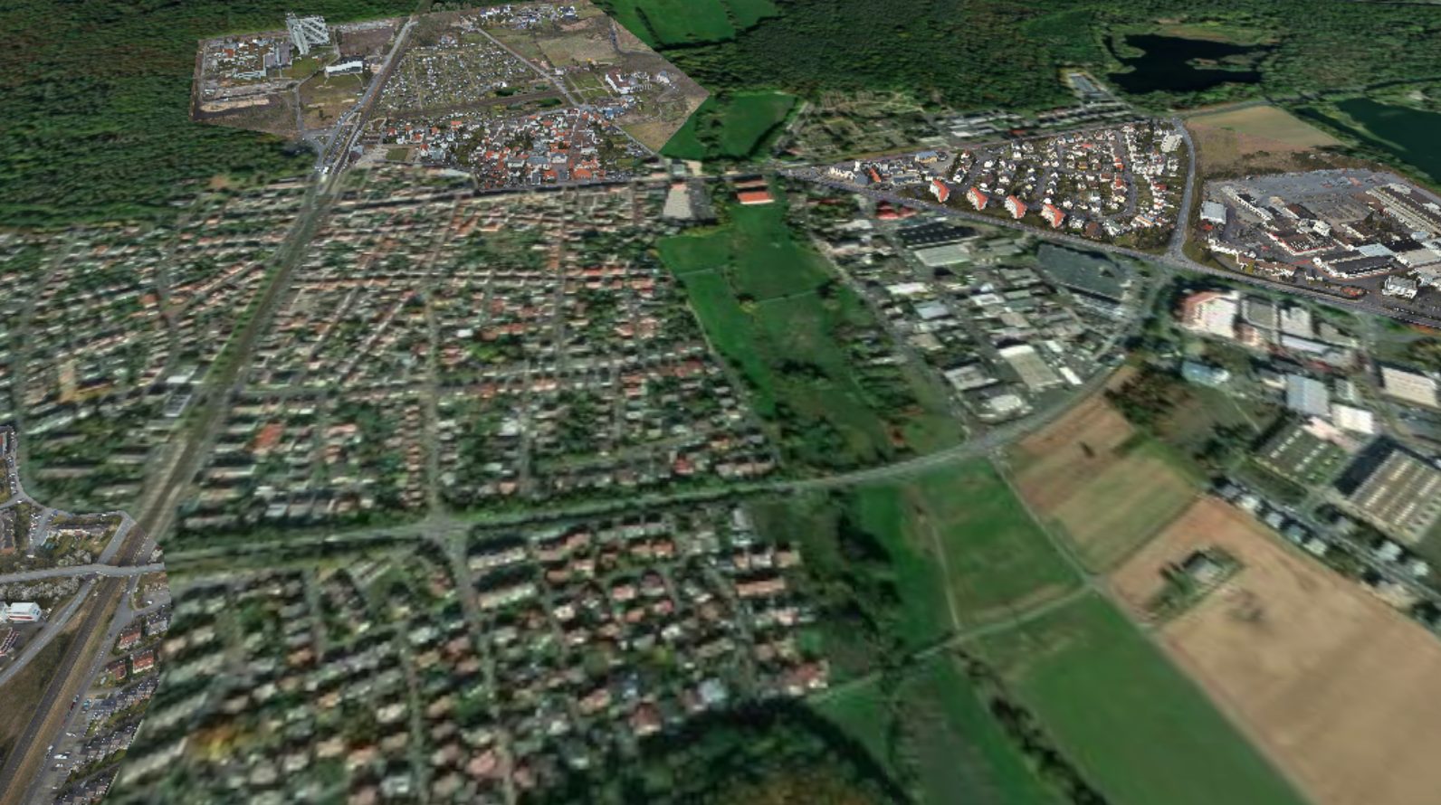 Luftbild von Heusenstamm