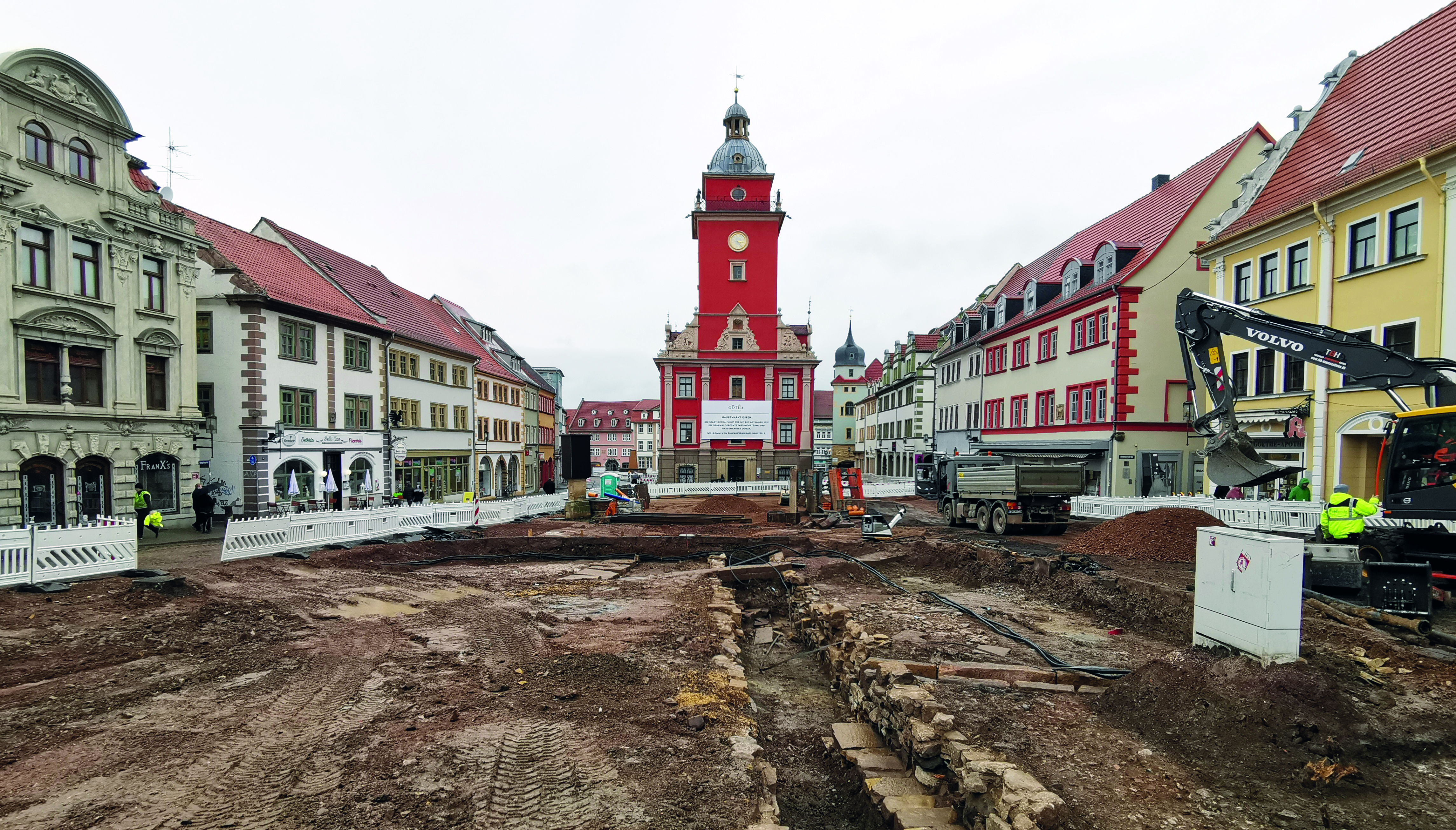 Bauarbeiten am Unteren Hauptmarkt