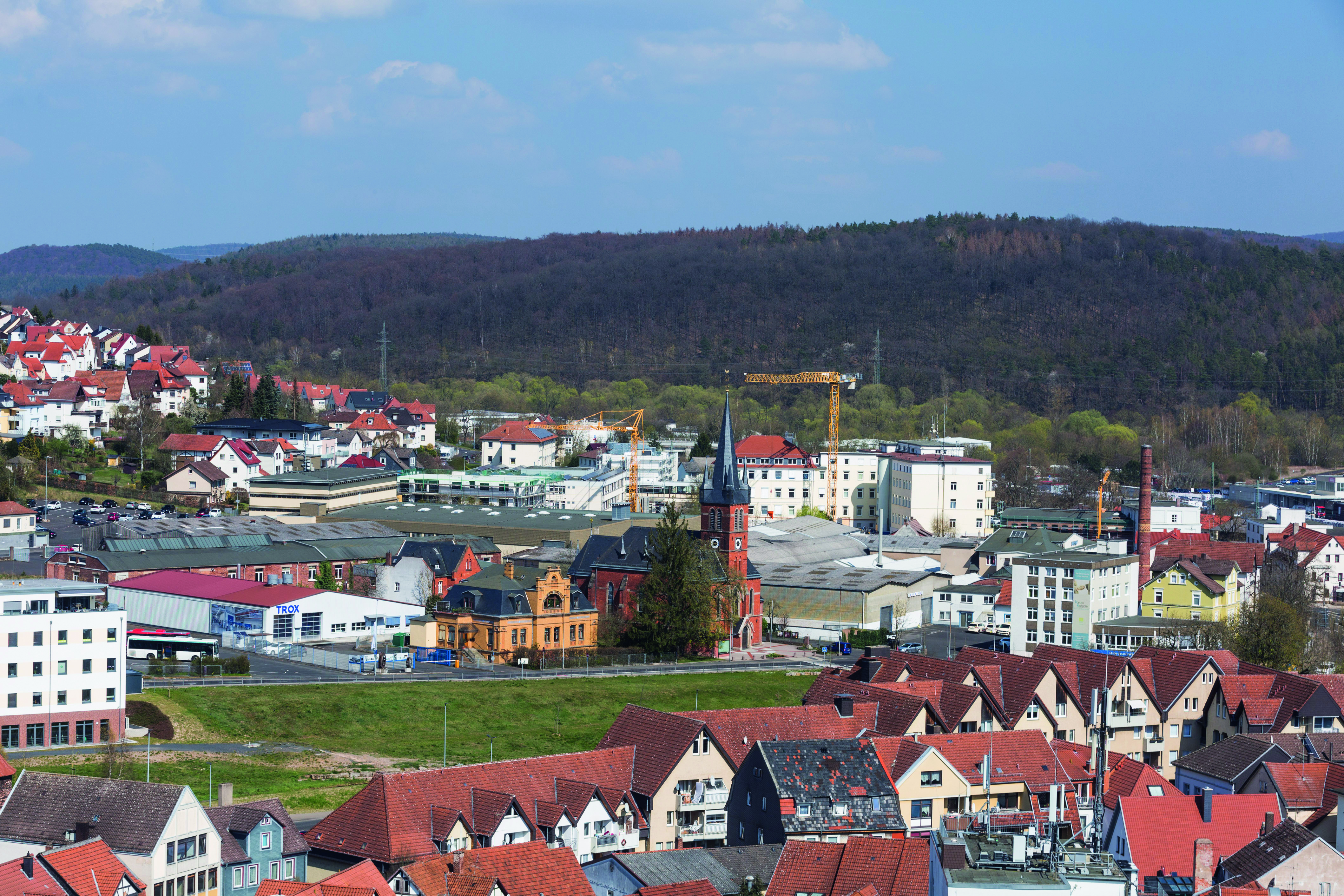 Blick auf das Wever-Areal in Bad Hersfeld