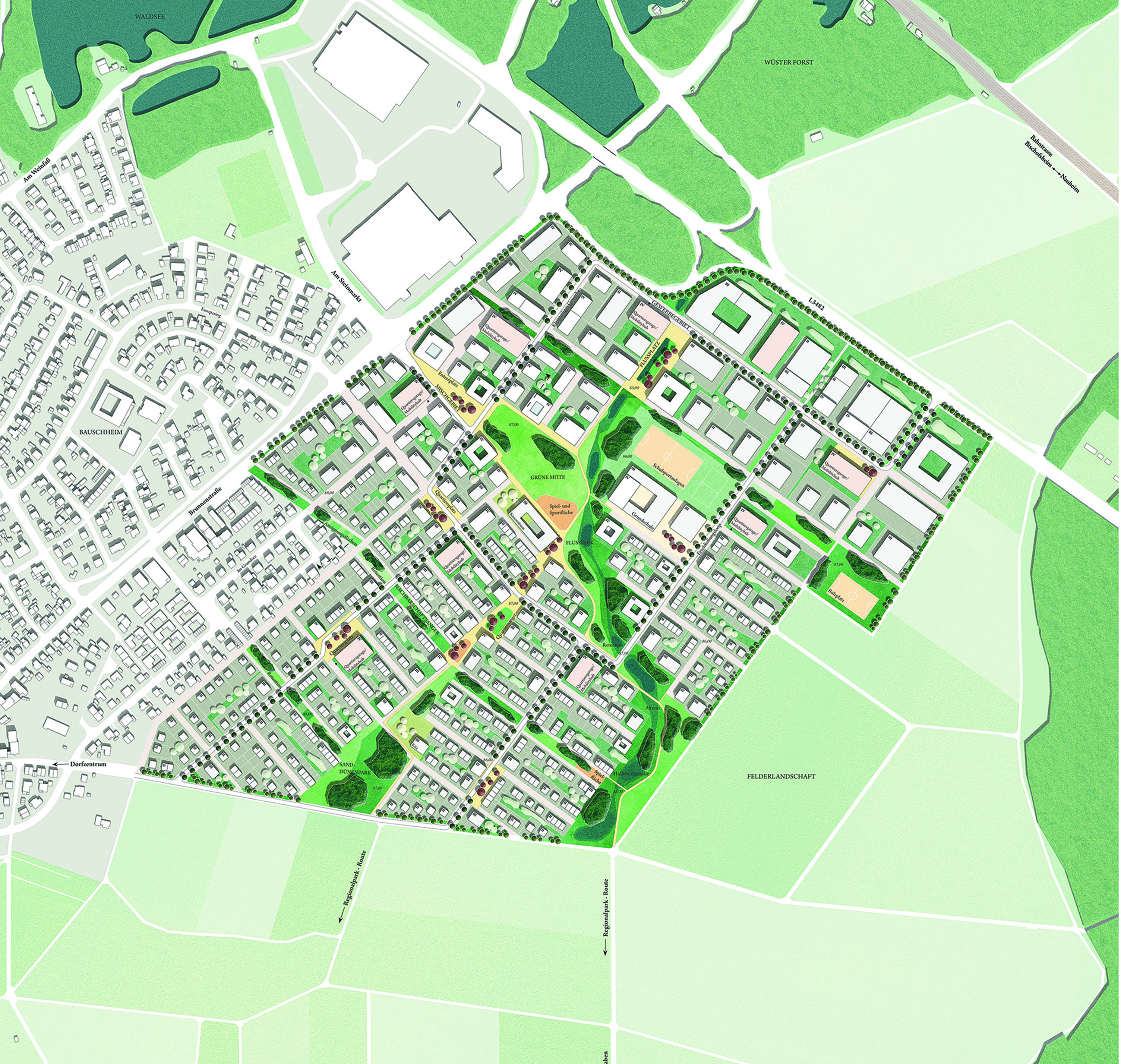 Der Siegerentwurf von oben