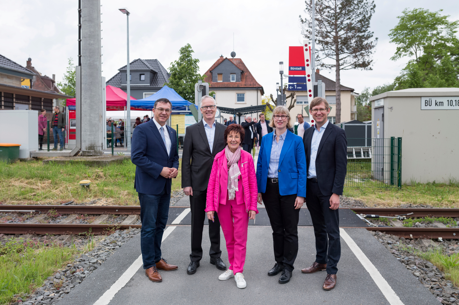 Einweihung des neuen Bahnhofumfelds. 
