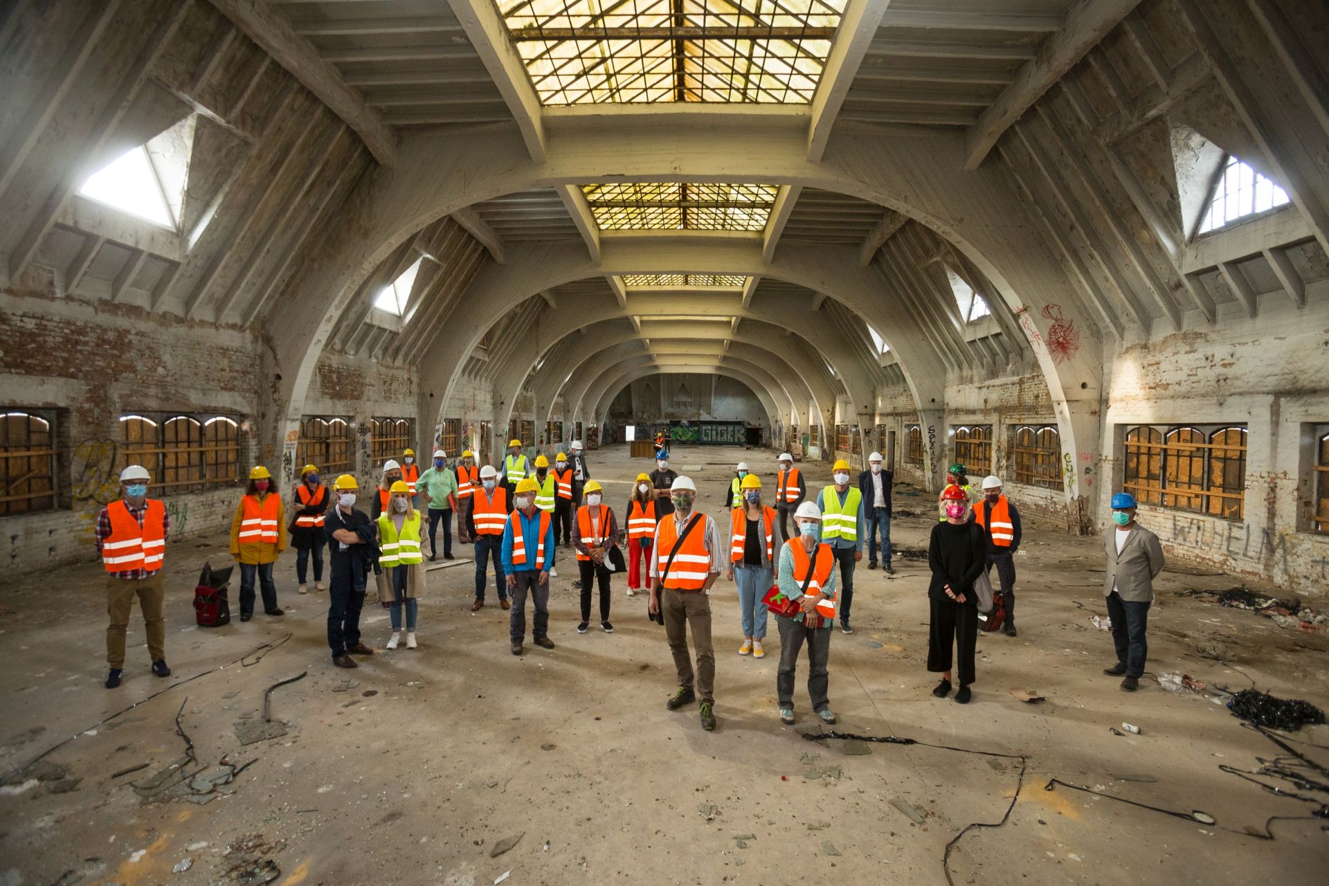 Besichtigung des Salzmann-Areals.