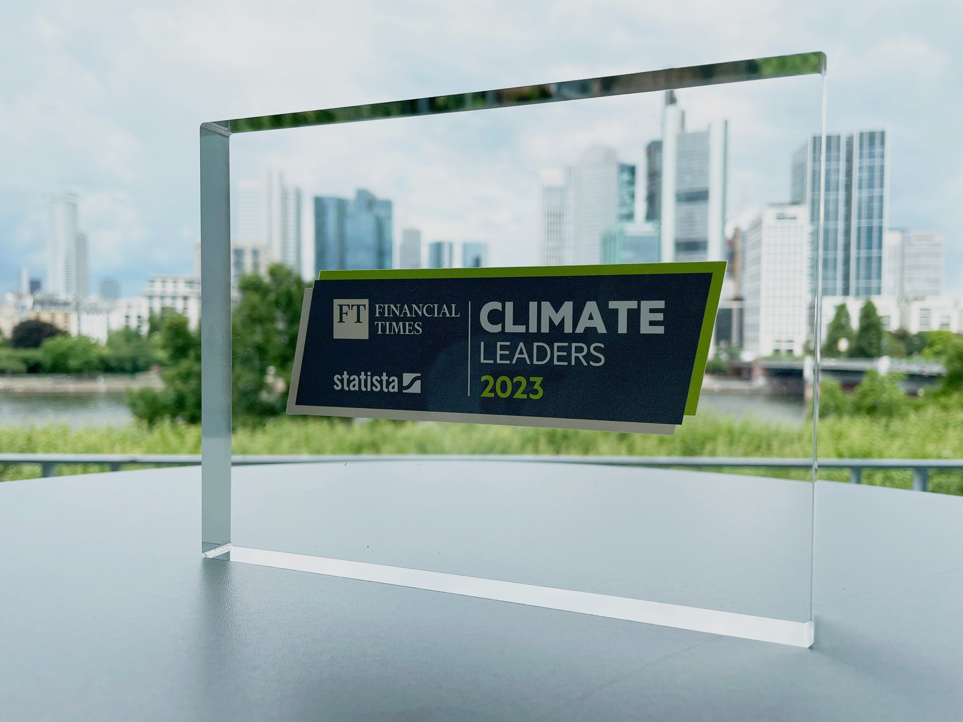 Foto von der European Climate Leader-Auszeichnung 