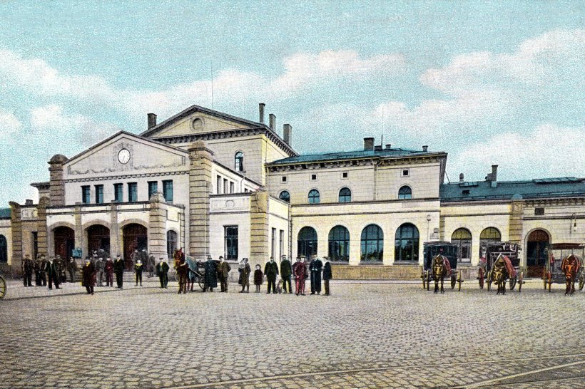 Historische Aufnahme Bahnhof Gotha