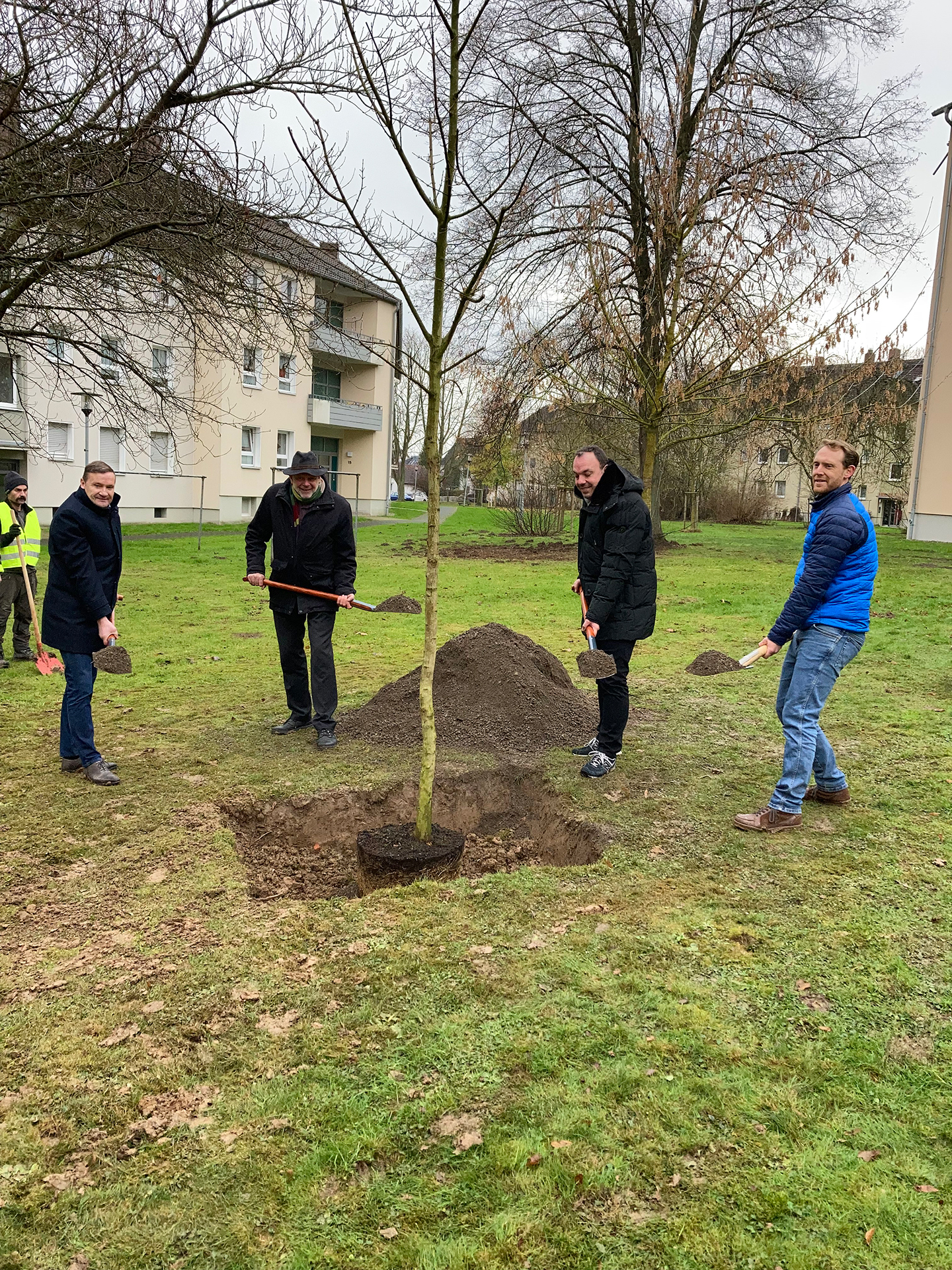 Die Pflanzung des 100. Klimabaums