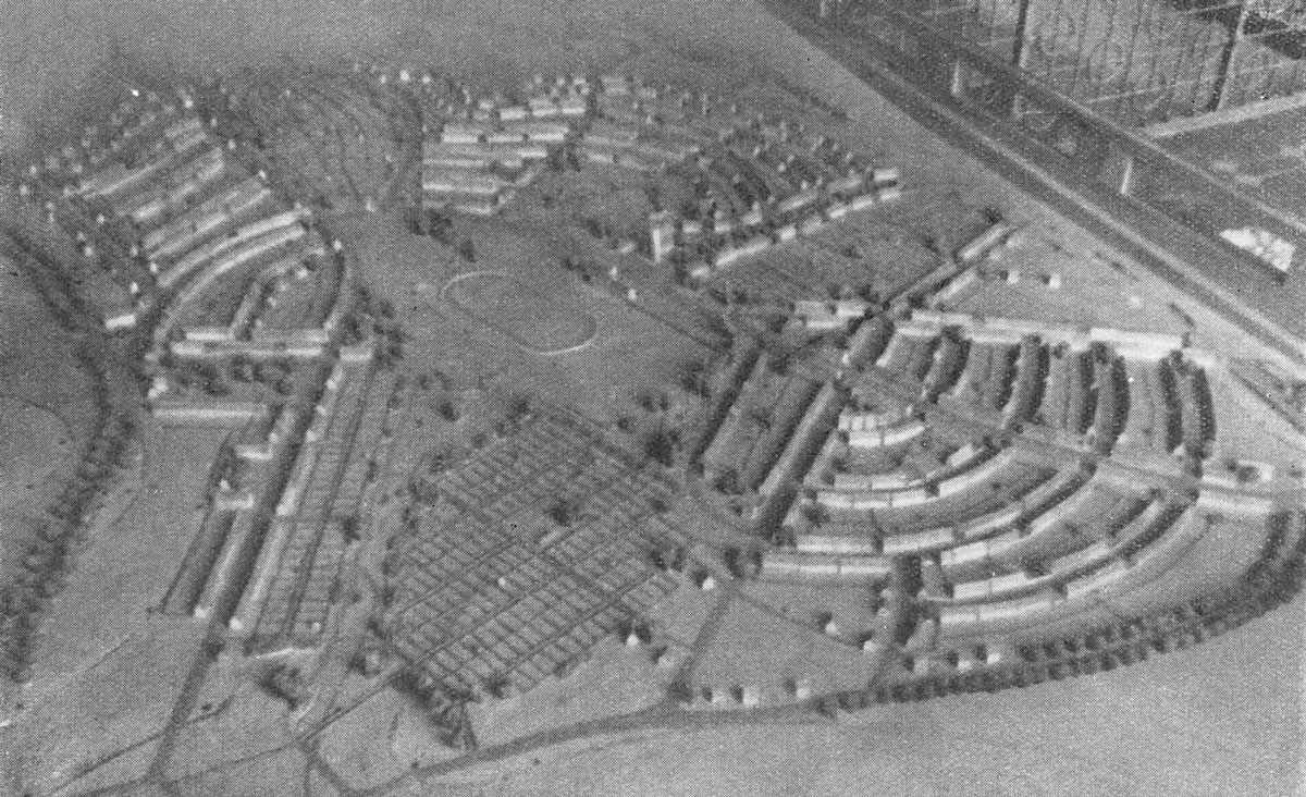 Modell der geplanten Großsiedlung Mattenberg