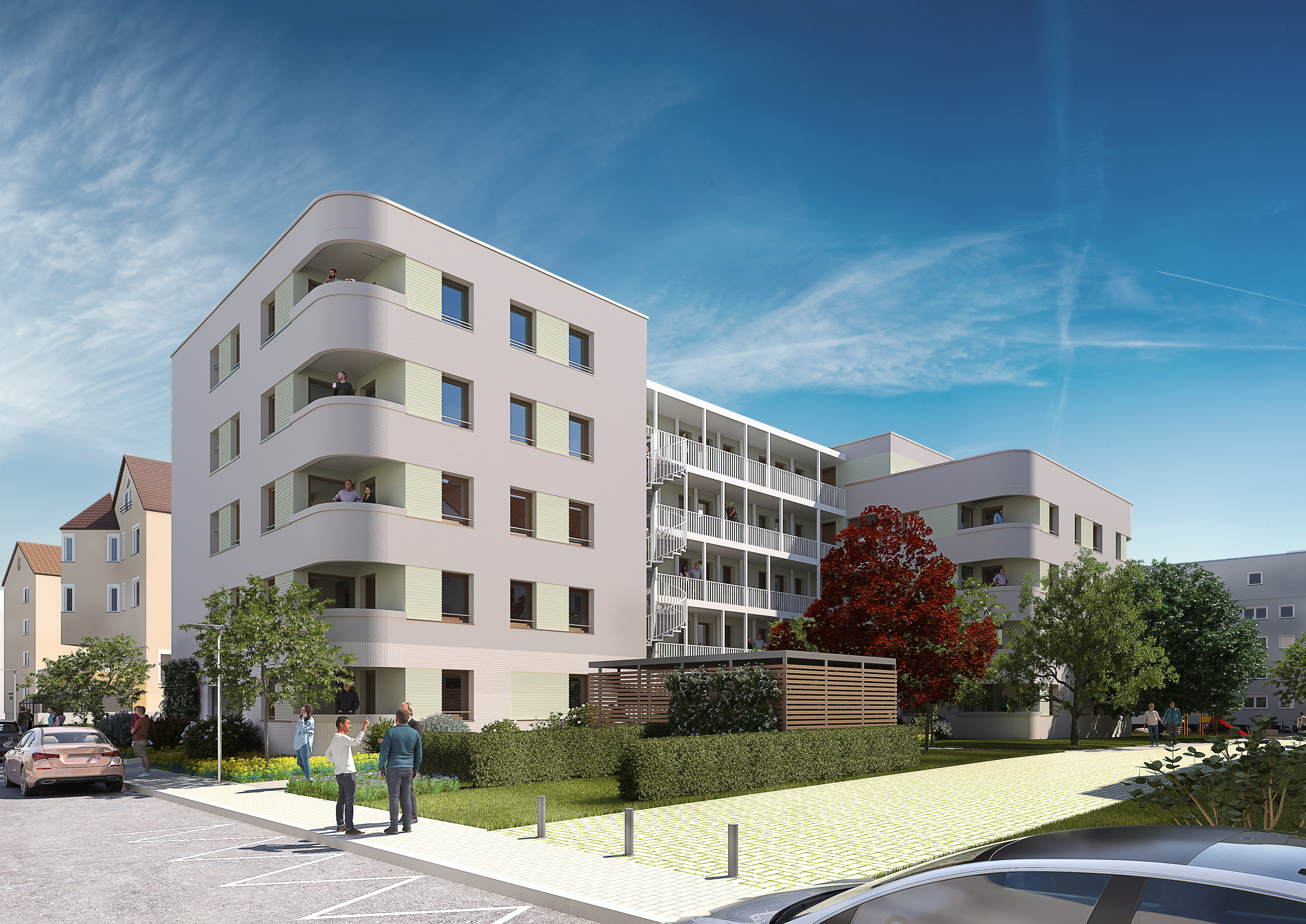 Visualisierung Neubau Melíbocusstraße